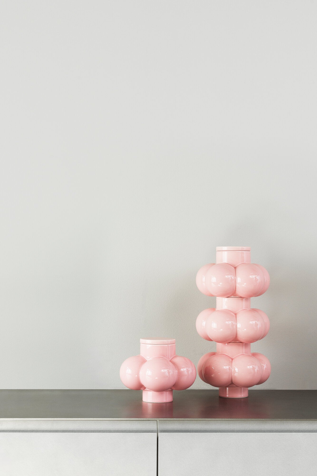 Deko object låg S1, Soft Pink - H1,6 cm.